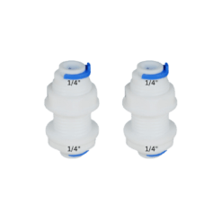 1/4 Inch Bulk Head Fitting-Suitable for 1/4 Inch size tubes (set of 2 pieces)