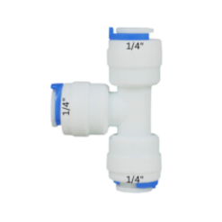 3-Way Plastic Quick Connect Tee 1/4-Inch (Equal Tee) for RO Water Purifiers
