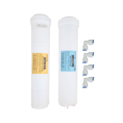 Eureka Forbes Water Purification Kit: Chemi Block, I-Filter, and 4 Double Push Elbows – Suitable for Aqua Guard Water Purifiers